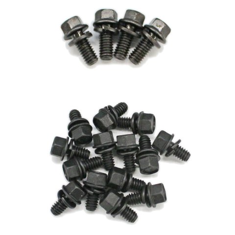 Manley Oil Pan Bolts 42173 Bolts, Pan, Steel, Black, Hex Head, Chevy, Small Block, Kit