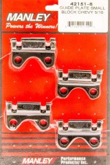Manley Guideplates 42151-8 Guideplates, Raised, 5/16 in. Pushrod Size, Chevy, Small Block, Set of 8 thumbnail 2