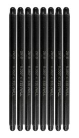 Manley Chromoly Swedged End Pushrods 25306-8 Pushrods, Heat-treated, Chromoly, Ball Tips, 3/8 in. Diameter, 6.350 in. Overall Length, Set of 8 thumbnail 2