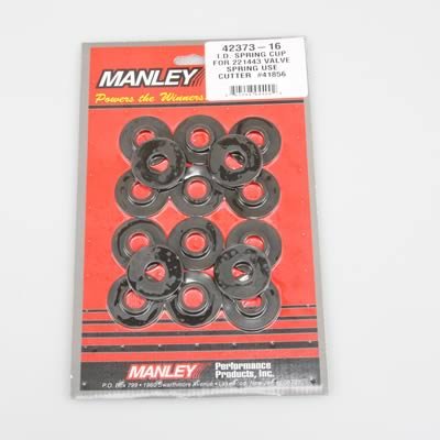 Manley Valve Spring Cups and Locators 42373-16 Locators, Inside, Steel, .062 in. Thick, 1.580 in. O.D., .570 in. I.D, .825 in. Shoulder, Set of 16