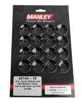 Manley Valve Spring Cups and Locators 42142-16 Locators, Outside, Steel, .062 in. Thick, 1.390 in. O.D., .570 in. I.D., Set of 16 thumbnail 1