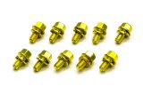 Manley Front Timing Cover Bolts 42179 Bolts, Steel, Gold Iridited, Hex Head, Chevy, Big, Small Block, Kit thumbnail 2