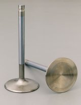 Manley Street Flo Valves 10728-1 Valve, Intake, Stainless Steel, 2.190 in. Diameter, .372 in. Stem, 5.218 in. Length, Chevy, Each thumbnail 1