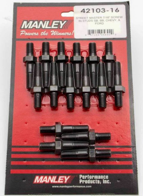 Manley Rocker Arm Studs 42103-16 STUD-4130 7/16 BB CHEVY