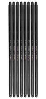 Manley Chromoly Swedged End Pushrods 25392-8 Pushrods, Heat-treated, Chromoly, Ball Tips, 3/8 in. Diameter, 10.650 in. Overall Length, Set of 8 thumbnail 2