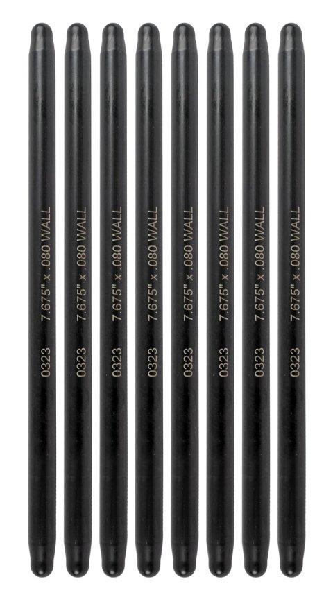 Manley Chromoly Swedged End Pushrods 25834-8 Pushrod, Chromoly, End, Heat-Treated, 3/8 in. Diameter, 7.675 in. Length, Set of 8 thumbnail 1