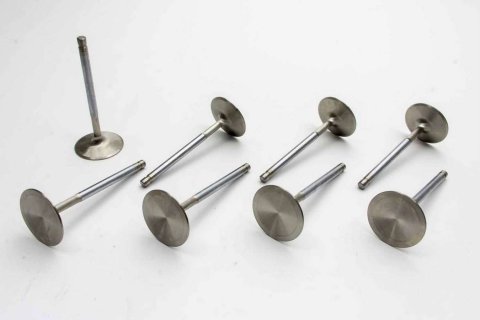 Manley Race Series Stainless Steel Valves 11364-8 Valves, Intake, Steel, 2.110 in. Diameter, .342 in. Stem, 5.100 in. Length, Pontiac V8, Set of 8 thumbnail 7