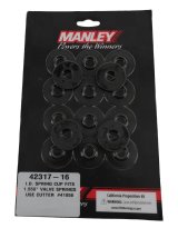 Manley Valve Spring Cups and Locators 42317-16 Locators, Inside, Steel, .062 in. Thick, 1.535 in. O.D., .570 in. I.D, .720 in. Shoulder, Set of 16 thumbnail 1