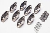 Manley Stamped Steel Rocker Arms 43140 Arms, Steel, 1.50 Ratio, 3/8 in. Stud, Chevy, Small Block, Set of 8 thumbnail 1