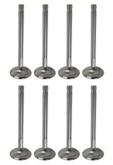 Manley Budget Series Performance Valves 10549-8 Valves, Exhaust, Stainless Steel, 1.600 in. Diameter, .341 in. Stem, 4.911 in. Length, Chevy, Set of 8 thumbnail 2
