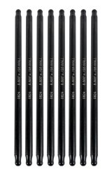 Manley Chromoly Swedged End Pushrods 25355-8 Pushrod, End, Chromoly, 3/8 in. Diameter, 8.800 in. Length, Set of 8 thumbnail 1