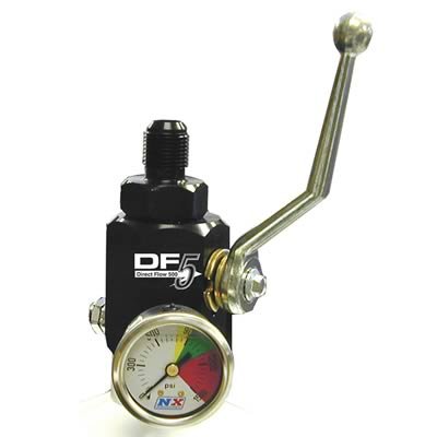 Nitrous Express Bottle Valves 11500-10 System; DF-5 System; For 10 lb Bottle; Incl. 14 ft. -8 Line; Solenoid; -4 AN