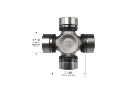 Spicer Drivetrain Products Light Duty U-Joints 5-760X U-Joint, Duty, 1310-WJ Type, Each thumbnail 3