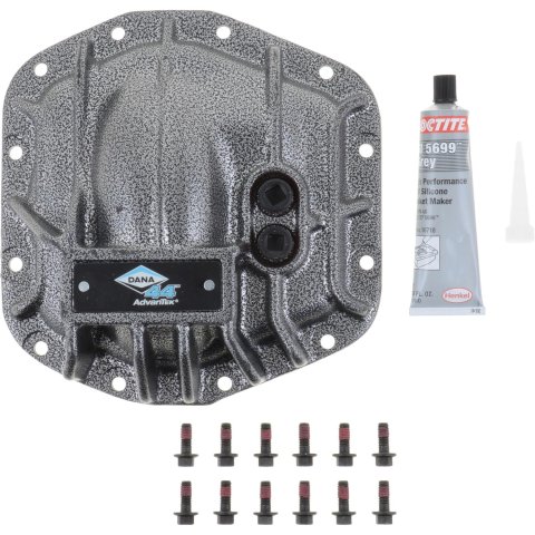 Spicer Drivetrain Products Differential Cover Kits 10044799 Cover, Kit, 12-bolt, Nodular Iron, Gray, for Use On Dana 44 AdvanTEK Front Differentials, Jeep, Kit