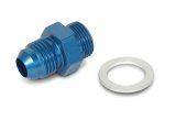 Earl's Performance Carburetor Inlet Fittings 991942ERL Fitting, Inlet, -6 AN Hose End to 9/16-24 in. Male Thread, Aluminum, Blue, Each thumbnail 4