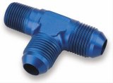 Earl's Performance Tee Adapter Fittings 982412ERL Fitting, Adapter, Tee, -12 AN Male, Aluminum, Blue Anodized, Each thumbnail 2