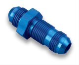 Earl's Performance Bulkhead Adapter Fittings 983203ERL Fitting, Straight, Union, -3 AN, Aluminum, Blue, Each thumbnail 2