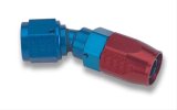 Earl's Performance Swivel-Seal Hose Ends 803108ERL Fitting, End, Swivel-Seal, 30 Degree, -8 AN to Female -8 AN, Aluminum, Red/Blue, Each thumbnail 2