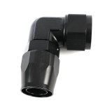 Earl's Performance Swivel-Seal Hose Ends AT809016ERL Fitting, End, Swivel-Seal, 90 Degree, -16 AN to Female -16 AN, Aluminum, Black, Each thumbnail 1