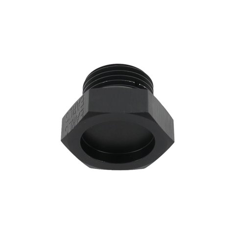 Earl's Performance Plugs AT981408ERL Fitting, Plug, -8 AN O-Ring, Male Thread, Aluminum, Black Anodized, Each thumbnail 3