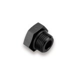 Earl's Performance Plugs AT581406ERL Fitting, Plug, -6 AN O-Ring, Male Thread, Aluminum, Black Anodized, Pair thumbnail 1