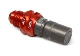 Earl's Performance Staubli SPT Ball Locking Dry Break Couplings JKV281206ERL Quick Disconnect Fittings, Couplings, Male, Straight, 9/16 in.-18 Male Threads Adapter, -6 AN Hose End, Red, Each thumbnail 1