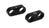 Earl's Performance Hose and Tubing Clamps 167509ERL Line Mounting Clamps, 2 Capacity, Aluminum, Black Anodized, 0.562 in. O.D., Pair thumbnail 2
