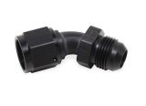 Earl's Performance Couplers AT920408ERL Fitting, Coupler, Union, AN to AN, 45 Degree, Aluminum, Black Anodized, -8 AN, -8 AN, Each thumbnail 1