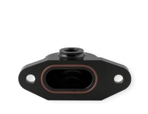 Earl's Performance Oil Cooler Block-Off Plates 1137ERL Plate, Billet Aluminum, Black, Anodized, 1/8 in. NPT Port, Chevrolet, Gen V, LT, Each thumbnail 1