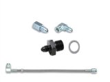 Earl's Performance Oil Pressure Gauge Installation Kits LS0032ERL Supply Line, Braided Stainless Steel, -3 AN, 3 ft. Includes Adapters, Chevrolet, LS Engine, Kit thumbnail 5