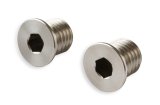 Earl's Performance Plugs LT0002ERL Fitting, Plug, Vacuum Pump, 12mm x 1.75, Male Thread, Stainless Steel, Natural Finish, Pair thumbnail 5