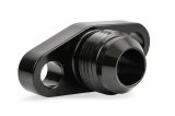 Earl's Performance AN Port Adapters GT0001ERL Fitting, Adapter, Flange to AN, Straight, Aluminum, Black Anodized, -10 AN, -10 AN, Each thumbnail 1