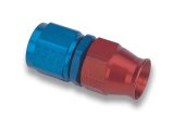 Earl's Performance Speed-Seal Hose Ends 600133ERL Fitting, End, Speed-Seal, Straight, -3 AN to Female -3 AN, Aluminum, Red/Blue Anodized, Each thumbnail 1