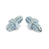 Earl's Performance Brake System Adapters 581531ERL Fittings, Brake, Male -3 AN to Male 3/8 in.-24 Thread, Short, Inverted Flare, Steel, Nickel Plated, Pair thumbnail 5