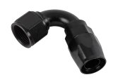Earl's Performance Swivel-Seal Hose Ends AT812012ERL Fitting, End, Swivel-Seal, 120 Degree, -12 AN to Female -12 AN, Aluminum, Black, Each thumbnail 1