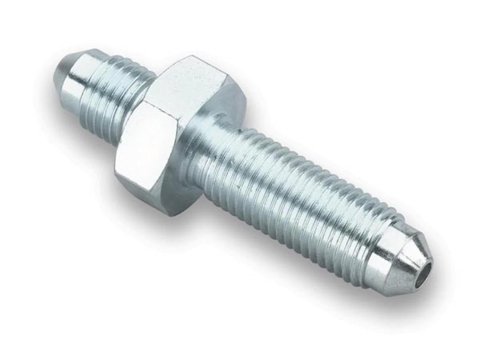 Earl's Performance Bulkhead Adapter Fittings 963203ERL Fitting, Straight, Union, -3 AN, Steel, Zinc Plated, Each