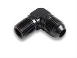 Earl's Performance AN to NPT Adapter Fittings AT982216ERL Fitting, Adapter, NPT, 90 Degree, Aluminum, Black Anodized, -16 AN, 1 in. NPT, Each thumbnail 2