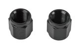 Earl's Performance Tube Nuts AT581804ERL Nuts, Aluminum, Black Anodized, -4 AN Female Threads, Each thumbnail 1