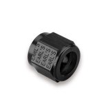 Earl's Performance Tube Nuts AT581804ERL Nuts, Aluminum, Black Anodized, -4 AN Female Threads, Each thumbnail 2