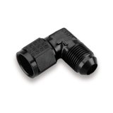 Earl's Performance Couplers AT921103ERL Fitting, Coupler, Union, AN to AN, 90 Degree, Aluminum, Black Anodized, -3 AN, -3 AN, Swivel, Each thumbnail 3