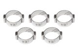 Earl's Performance Vapor Guard Hose Clamps 750012ERL Clamps, Guard, Compression Style, Stainless Steel, Natural, 0.375 in. O.D., Set of 5 thumbnail 2