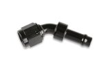 Earl's Performance Vapor Guard Hose Ends 754166ERL End, Guard, 45 degree, 3/8 in. Size, Socketless Barb, -6 AN Female Threads, Aluminum, Black, Each thumbnail 2