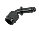 Earl's Performance Vapor Guard Hose Ends 754166ERL End, Guard, 45 degree, 3/8 in. Size, Socketless Barb, -6 AN Female Threads, Aluminum, Black, Each thumbnail 5