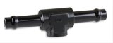 Earl's Performance Vapor Guard Tee Adapter Fittings 782461ERL Fitting, Adapter, 3/8 in. Hose Barb, 3/8 in. Hose Barb, 1/8 in. NPT Female Threads, Aluminum, Black Anodized, Each thumbnail 3