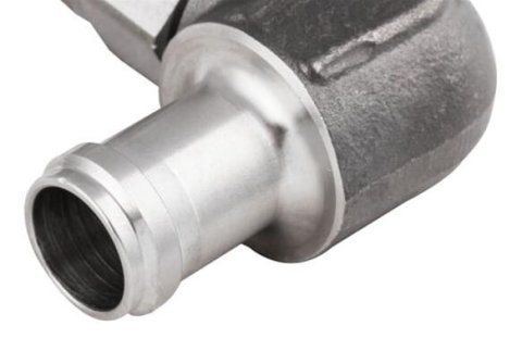 Earl's Performance Hose Barb to Pipe Thread Adapters SS988410ERL Fitting, Adapter, NPT Barb, 90 Degree, Stainless Steel, Natural, 5/8 in., 1/2 in., Swivel, Each thumbnail 4