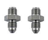 Earl's Performance Brake System Adapters 581533ERL Fittings, Brake, Male -3 AN to Male 3/8 in.-24 Thread, Inverted Flare, Steel, Nickel Plated, Pair thumbnail 2