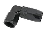 Earl's Performance Swivel-Seal Hose Ends AT809008ERL Fitting, End, Swivel-Seal, 90 Degree Low Profile, -8 AN to Female -8 AN, Aluminum, Black thumbnail 1