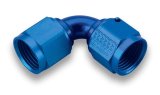 Earl's Performance Couplers 935108ERL Fitting, Coupler, Union, AN to AN, 90 Degree, Aluminum, Blue Anodized, -8 AN, -8 AN, Each thumbnail 1