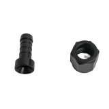 Earl's Performance Auto-Mate Hose Ends AT700108ERL Fitting, End, Auto-Mate, Straight, Aluminum, Black Anodized, -8 AN, Female, Each thumbnail 1