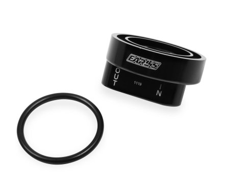 Earl's Performance Oil Filter Bypass Adapters 1119ERL Adapter, Bypass, Spin-On, Aluminum, Natural, 20mm x 1.5mm Thread, 1/2 in. NPT Inlet/Outlet, Each